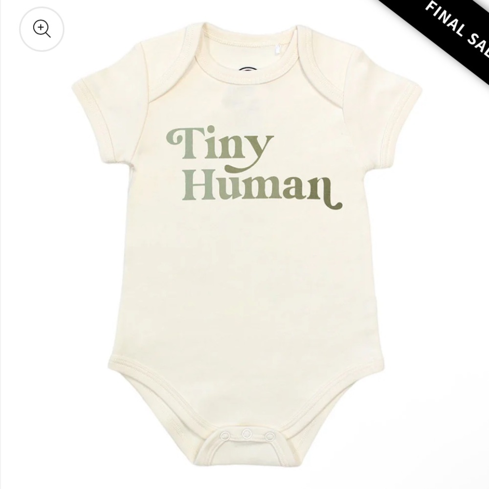 NWT Emerson and Friends Tiny Human Cotton Baby Onesie